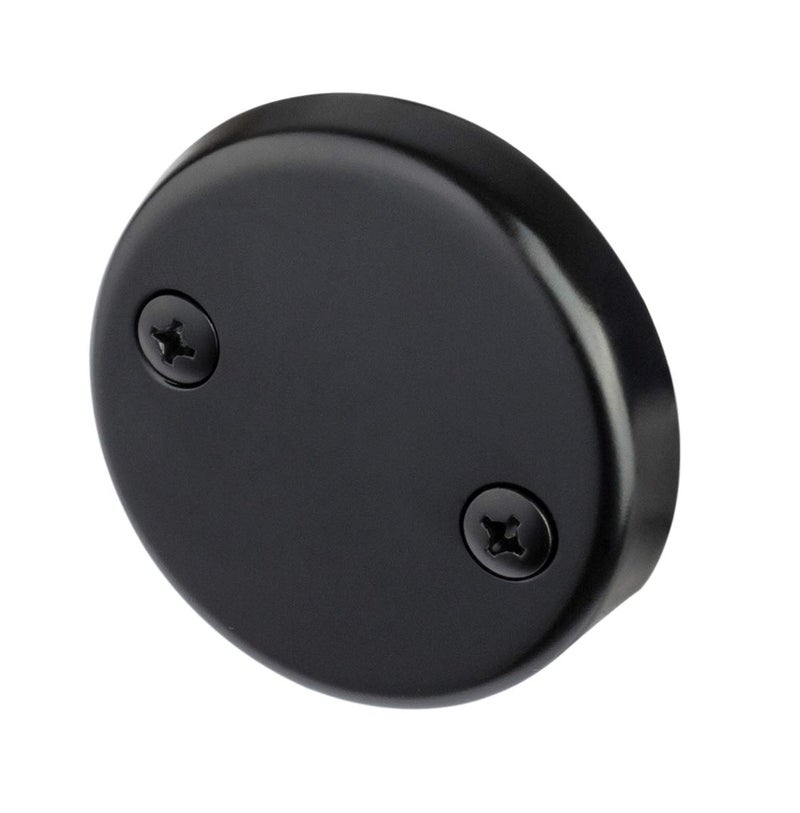 Artiwell Tip-Toe Bathtub Drains Trim Set with Two-Hole Overflow Faceplate, Replacement Bath Drain Trim Kit with 2-Hole Overflow Faceplate and Universal Fine/Coarse Thread (MATT BLACK) - Image 3
